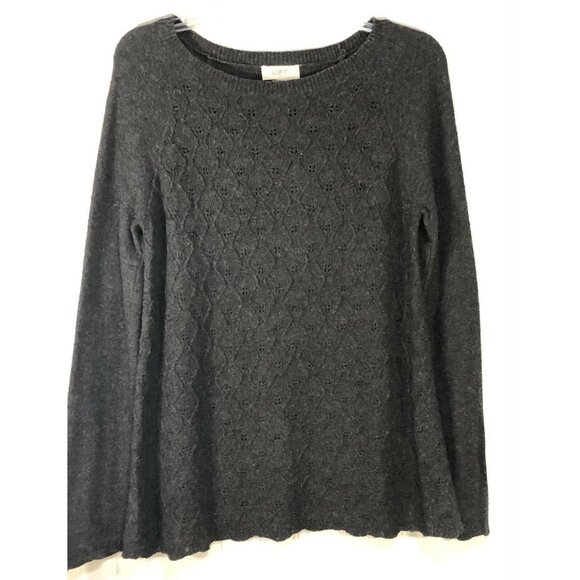 Loft Outlet Gray Long Sleeve Pullover Sweater Women’s  Size Small - Picture 1 of 4